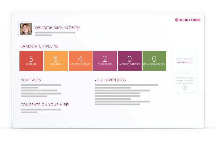 employer application screenshot